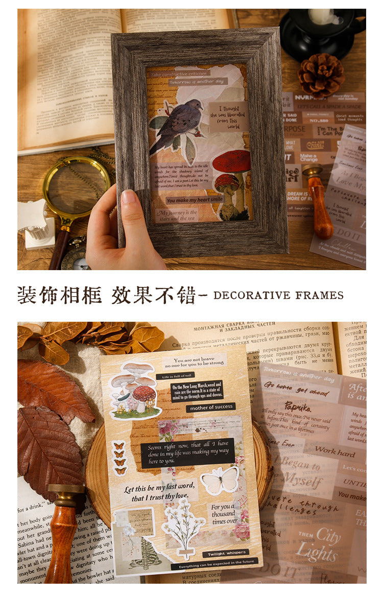 English Talk Series Journaling Stickers