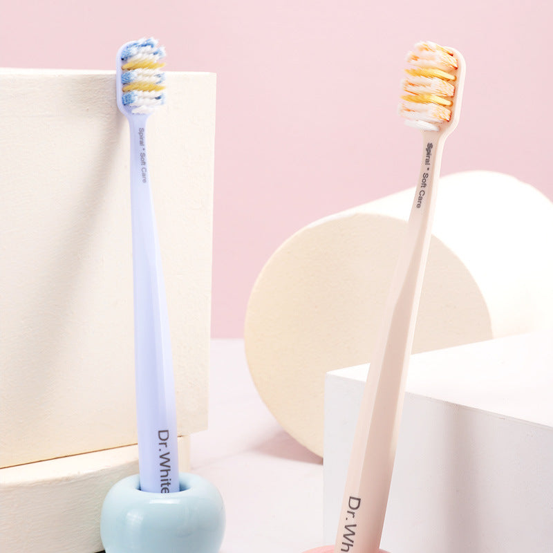 Dr White Brand Pastel Colors Adult Toothbrush 5pcs Combo
