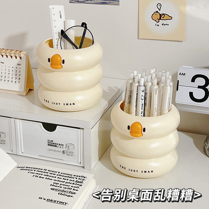 Kawaii Duck Pen Holder