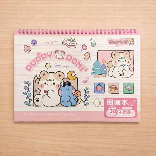 Kawaii Spiral Drawing Book