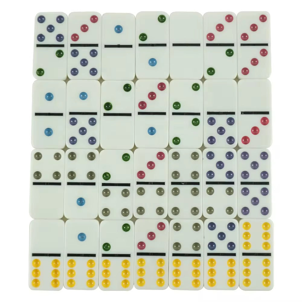 Double Six Color Dot Dominoes