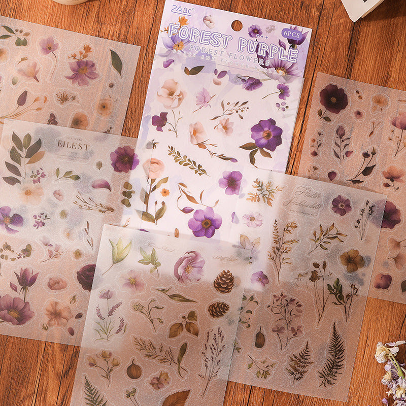 Butter Sheet Journal Stickers (6pcs Set)