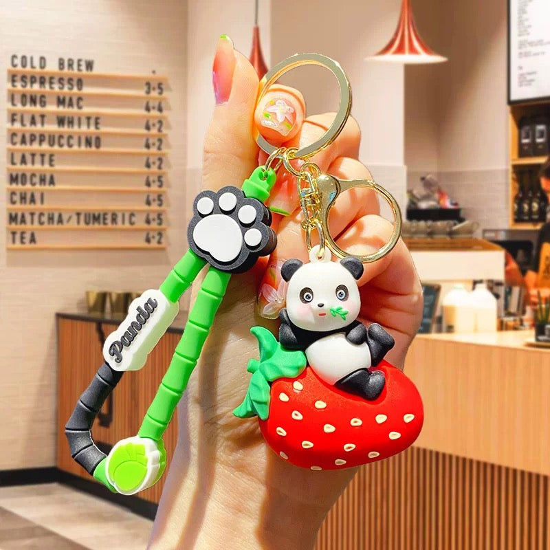 Premium Panda Couple Keychain Set (2pcs Set)