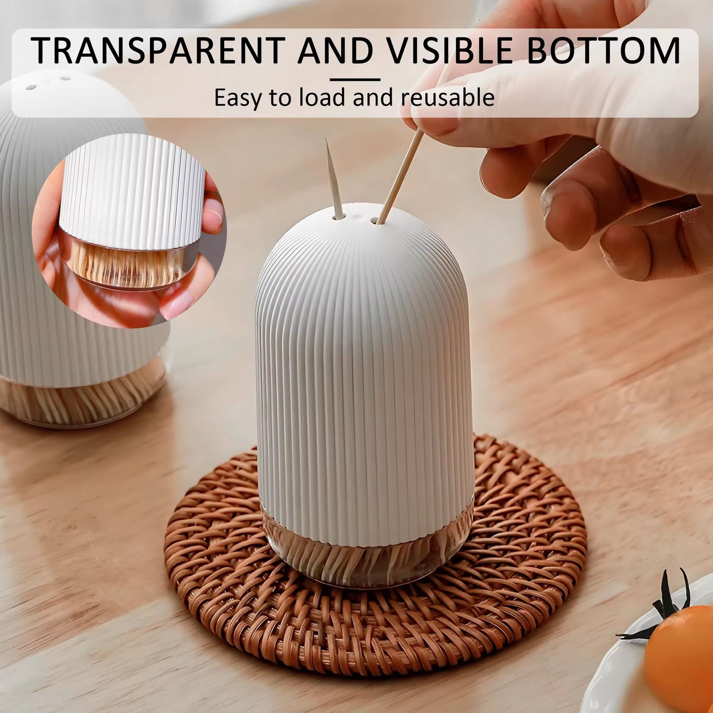 Bamboo Toothpick Holder