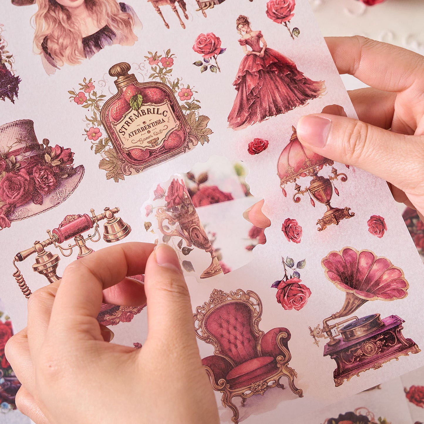 Victorian Vintage Sticker Book (24 Sheets Book)