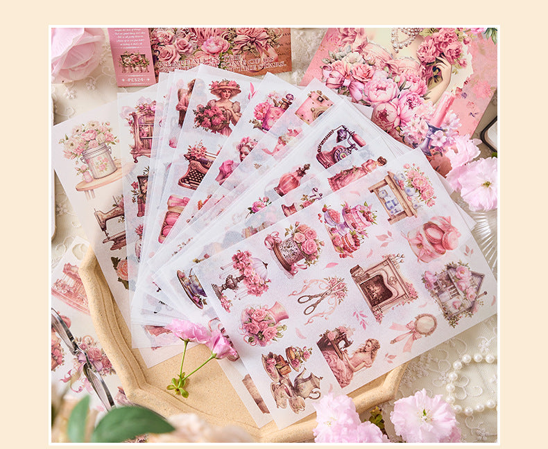 Victorian Vintage Sticker Book (24 Sheets Book)