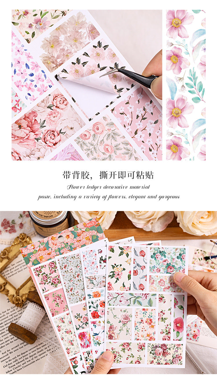Flowers Smell The Twilight Journal Stickers (4pcs Set)