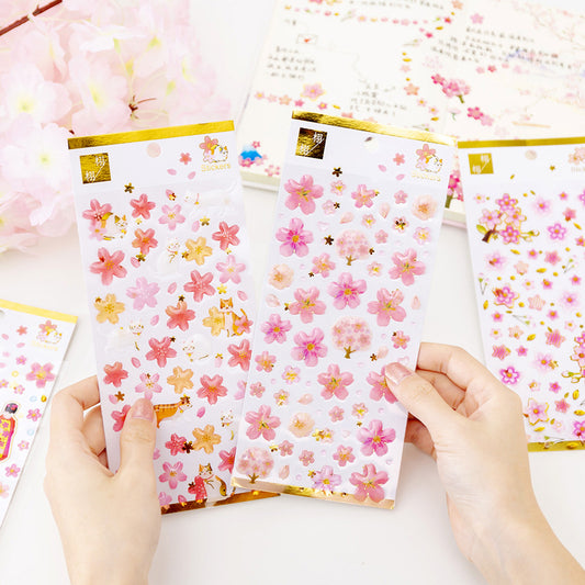 Kitty Blossom Stickers