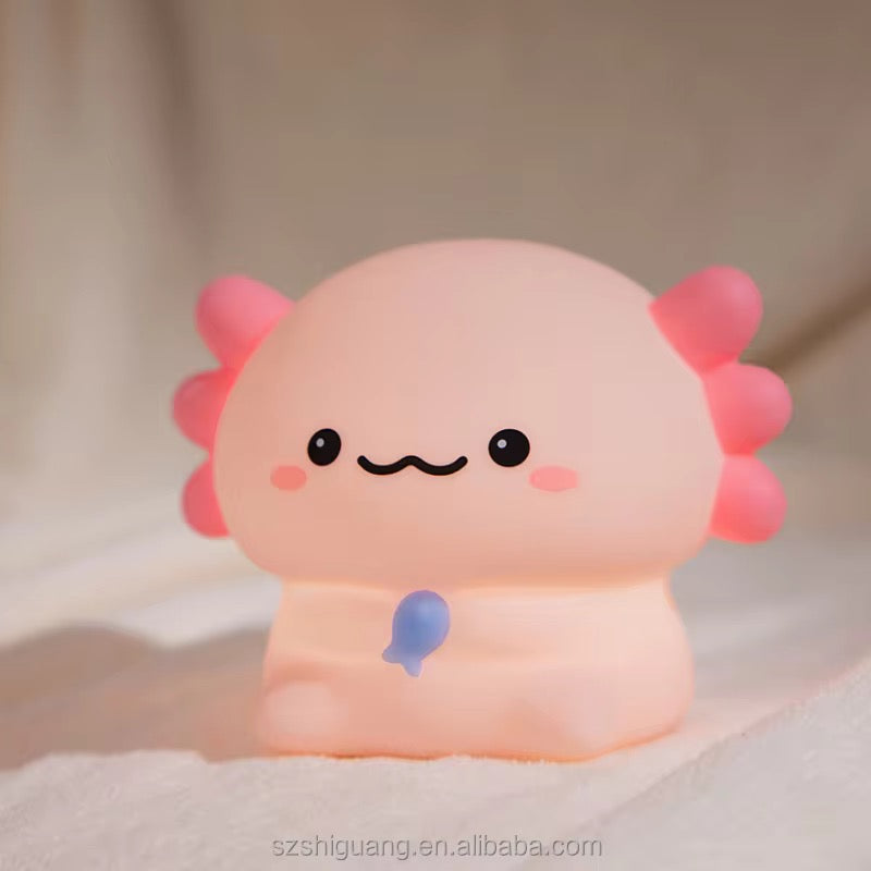Kawaii Axolotl Silicone Lamp