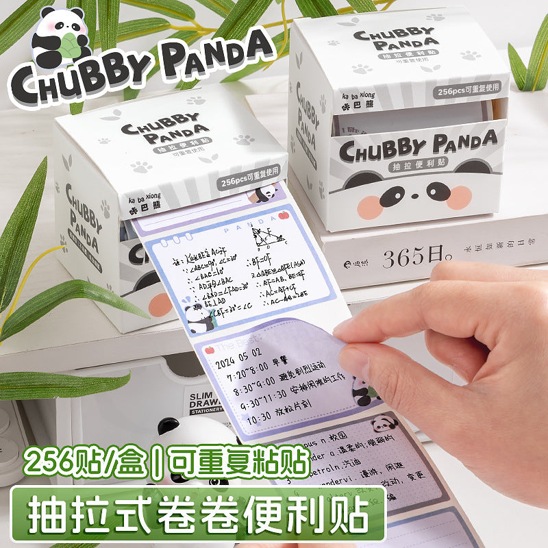 Panda Peel Off Sticky Note Roll