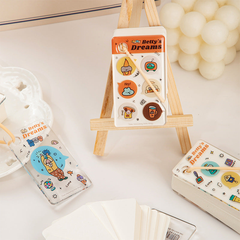 Kawaii Mini Acrylic String Notebook