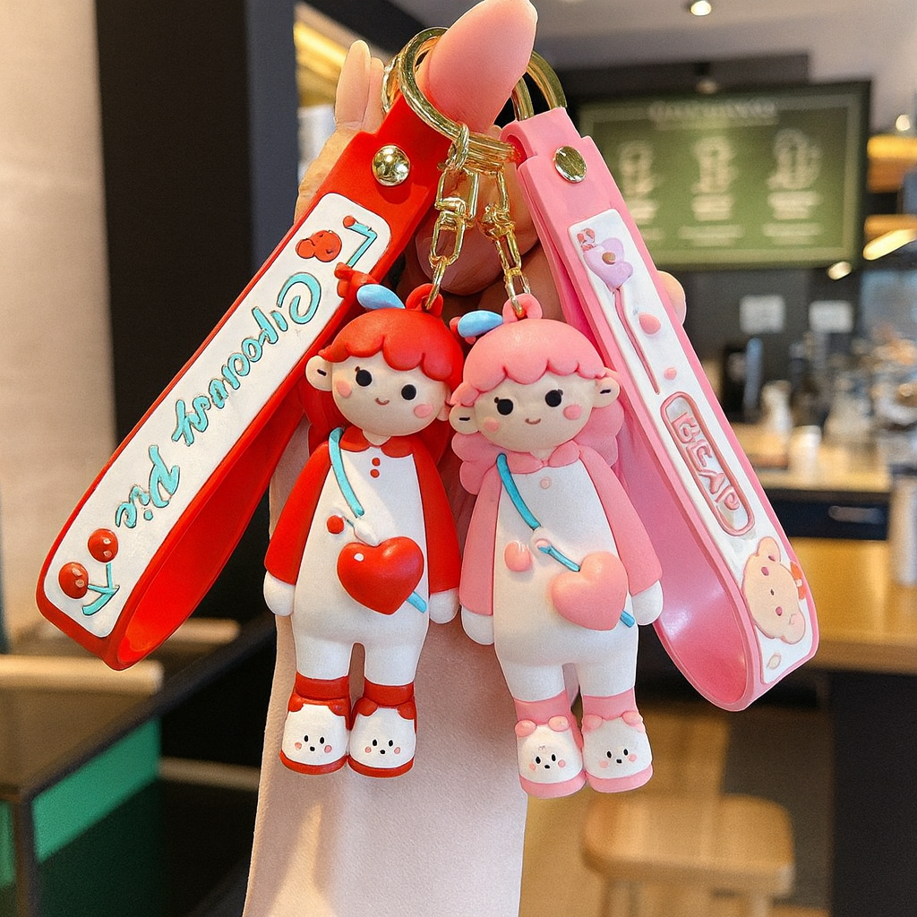 Cherry Girl Keychain