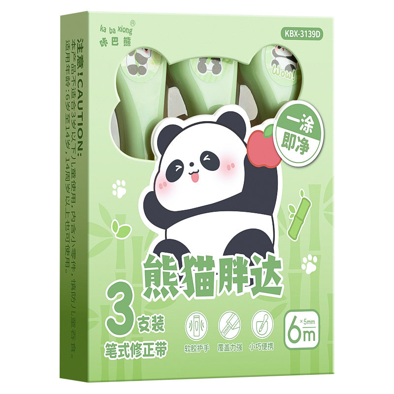 Panda Correction Tape Set Of 3pcs Pack