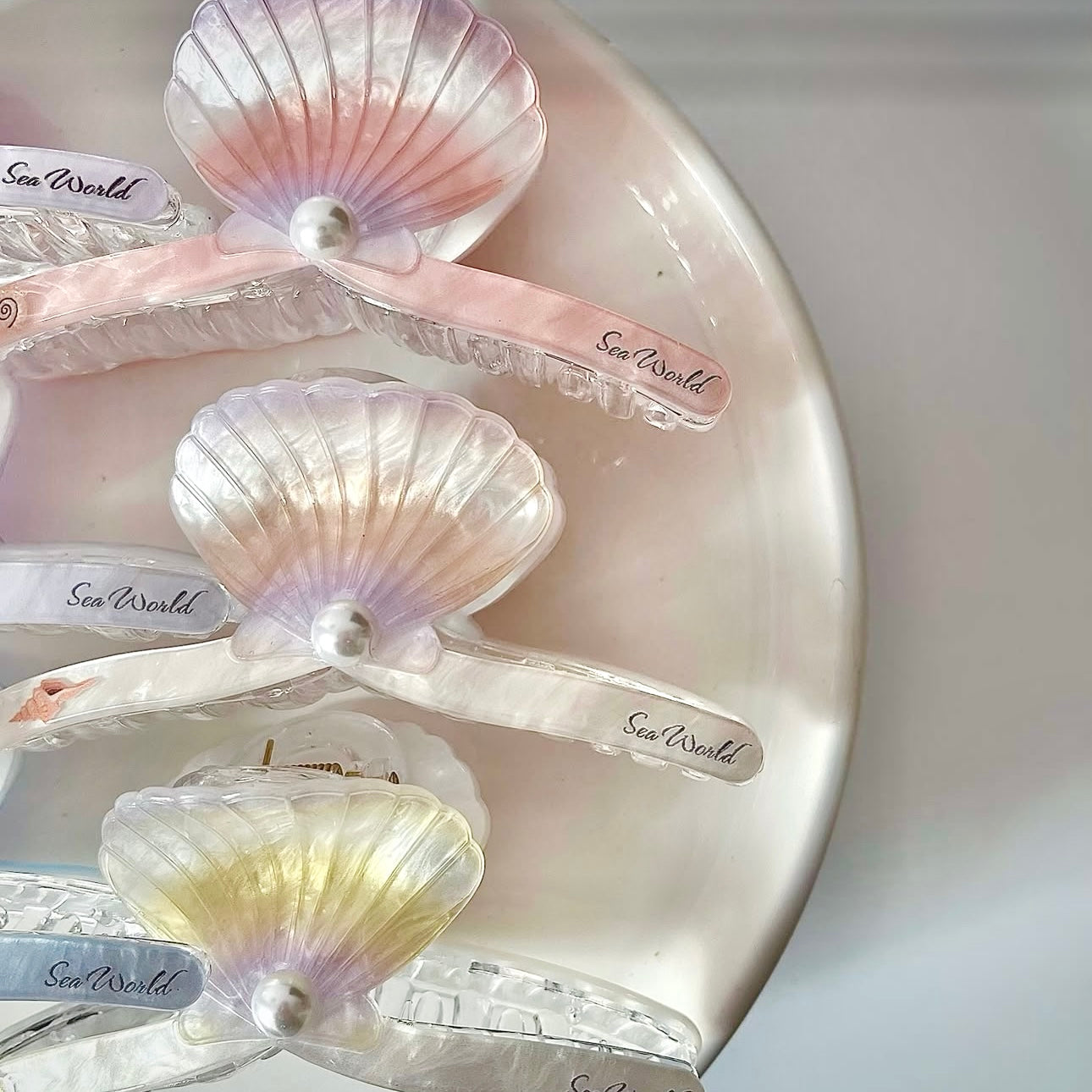 Shell Hair Clips