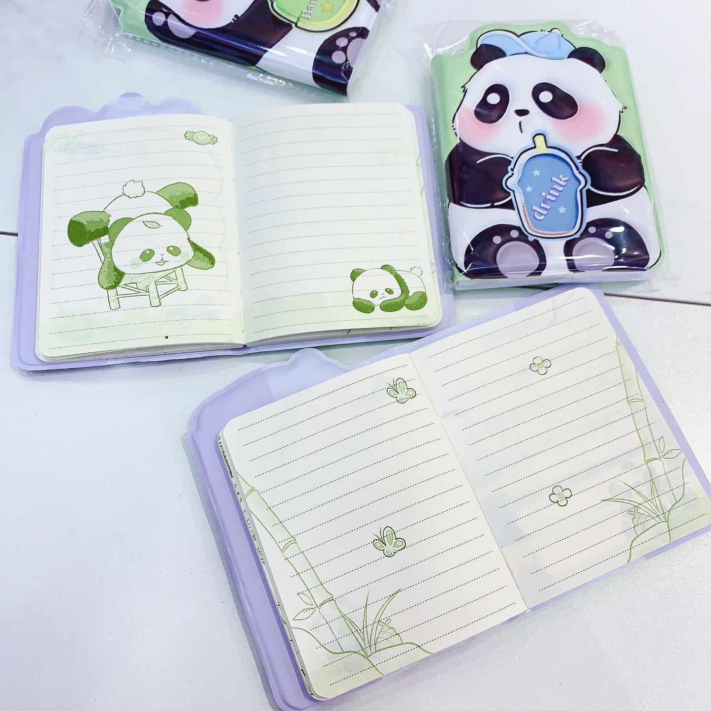 Panda Puffy Mini Diary