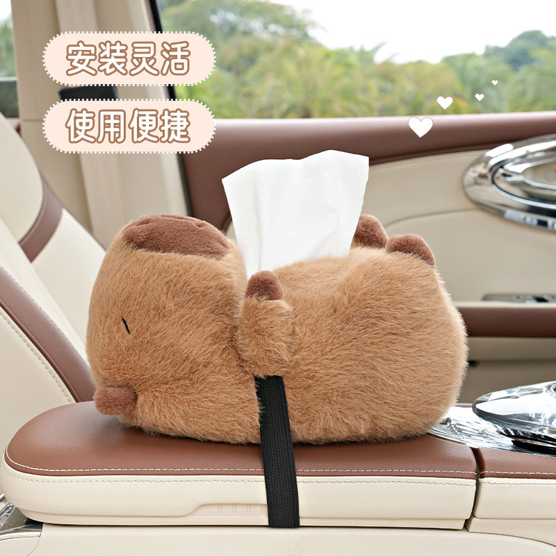 Capybara Car Tissue Holder