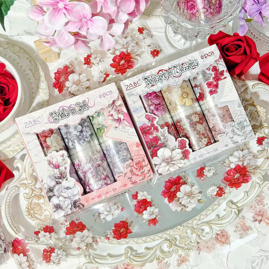 Floral Pet Washitape Set 6 PCs