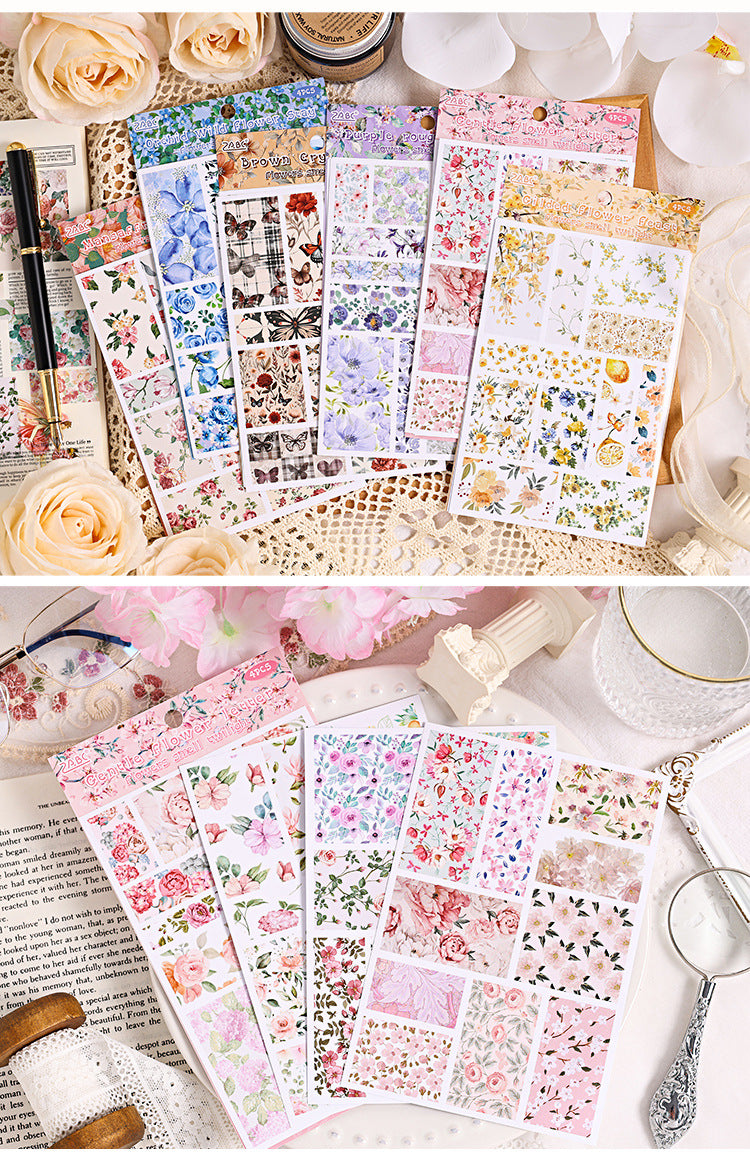 Flowers Smell The Twilight Journal Stickers (4pcs Set)