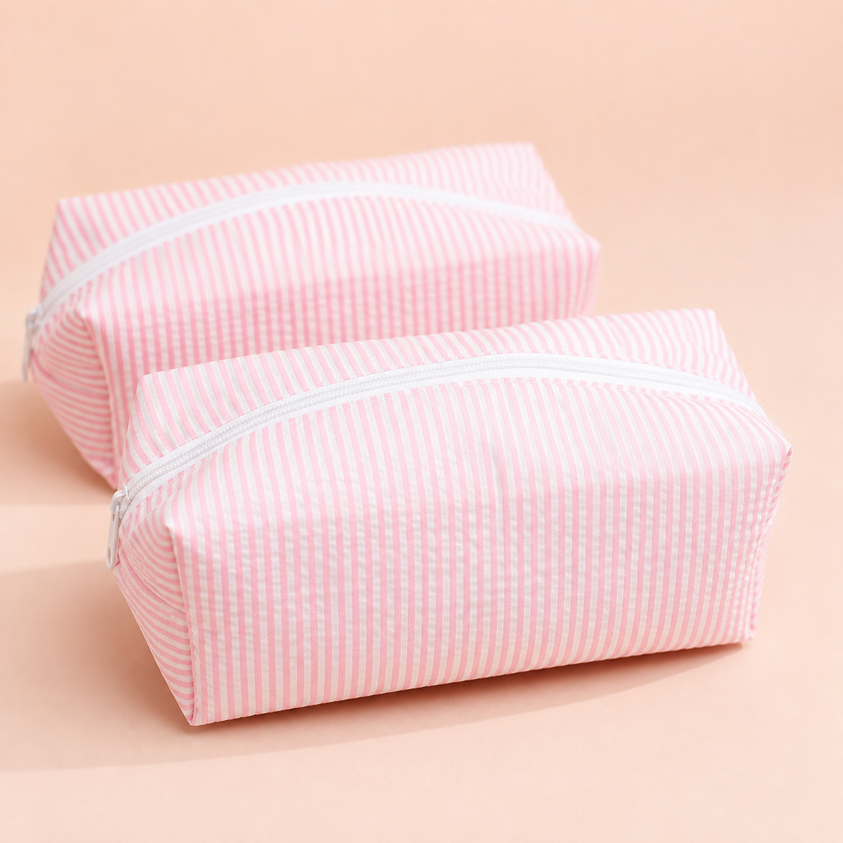 Striped Makeup Organizer