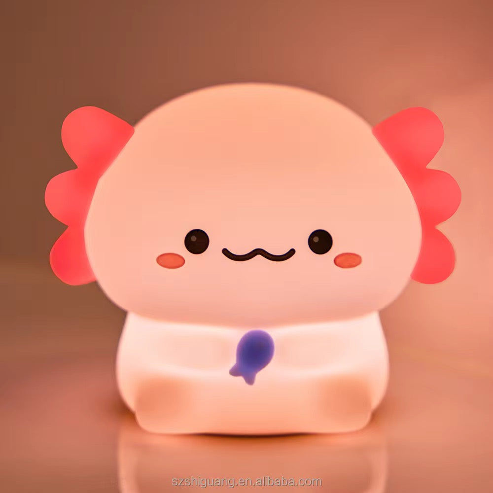 Kawaii Axolotl Silicone Lamp