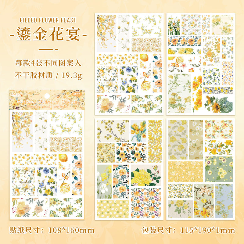 Flowers Smell The Twilight Journal Stickers (4pcs Set)