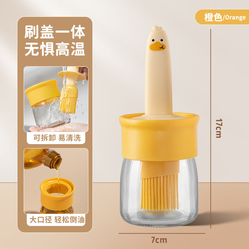 Oil Brush Glass Bottle