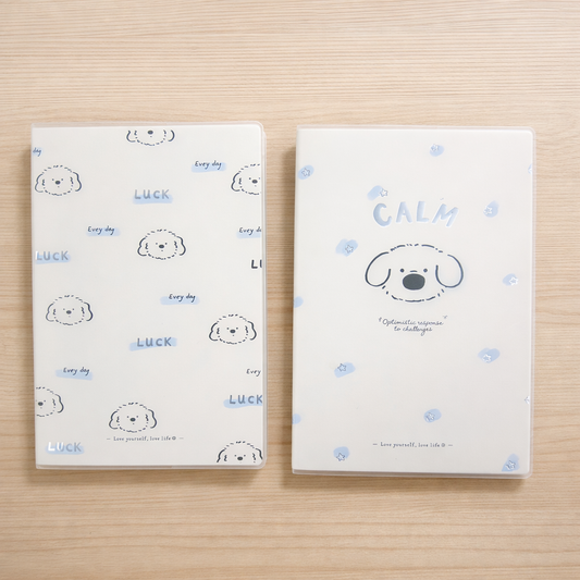 Lucky Puppy Frosted Notebook