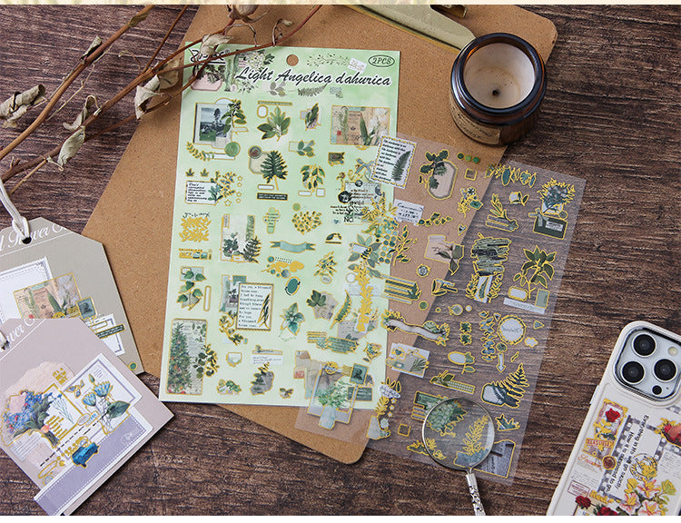 Gold Foil Journal Sticker