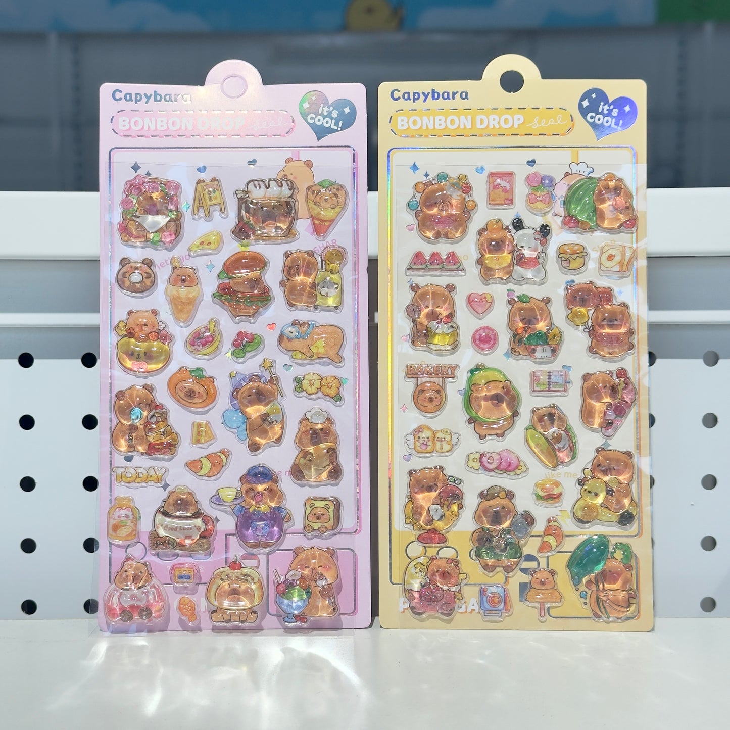 Capybara Puffy Sticker
