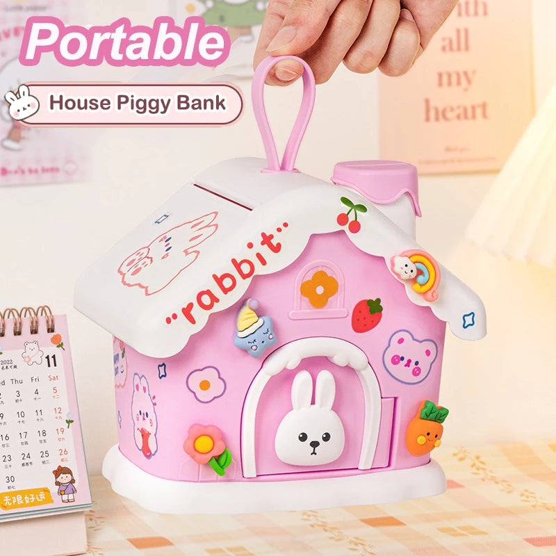 Kawaii Snow House Mini Piggy Bank