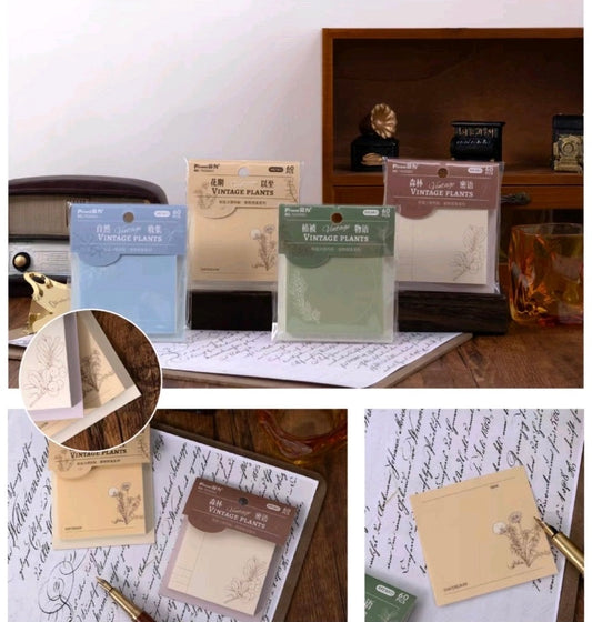Vintage Plants Sticky Note