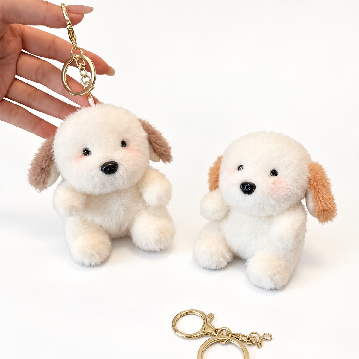 Mimi Puppy Plush Keychain