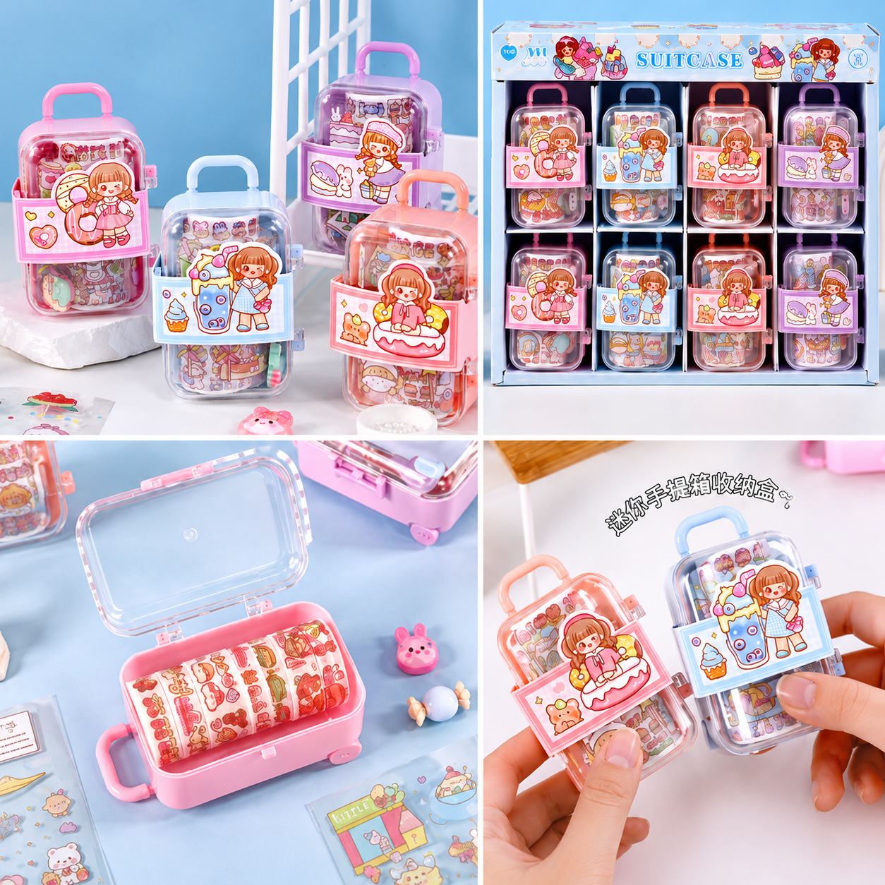 Mini Suitcase Washitape Set