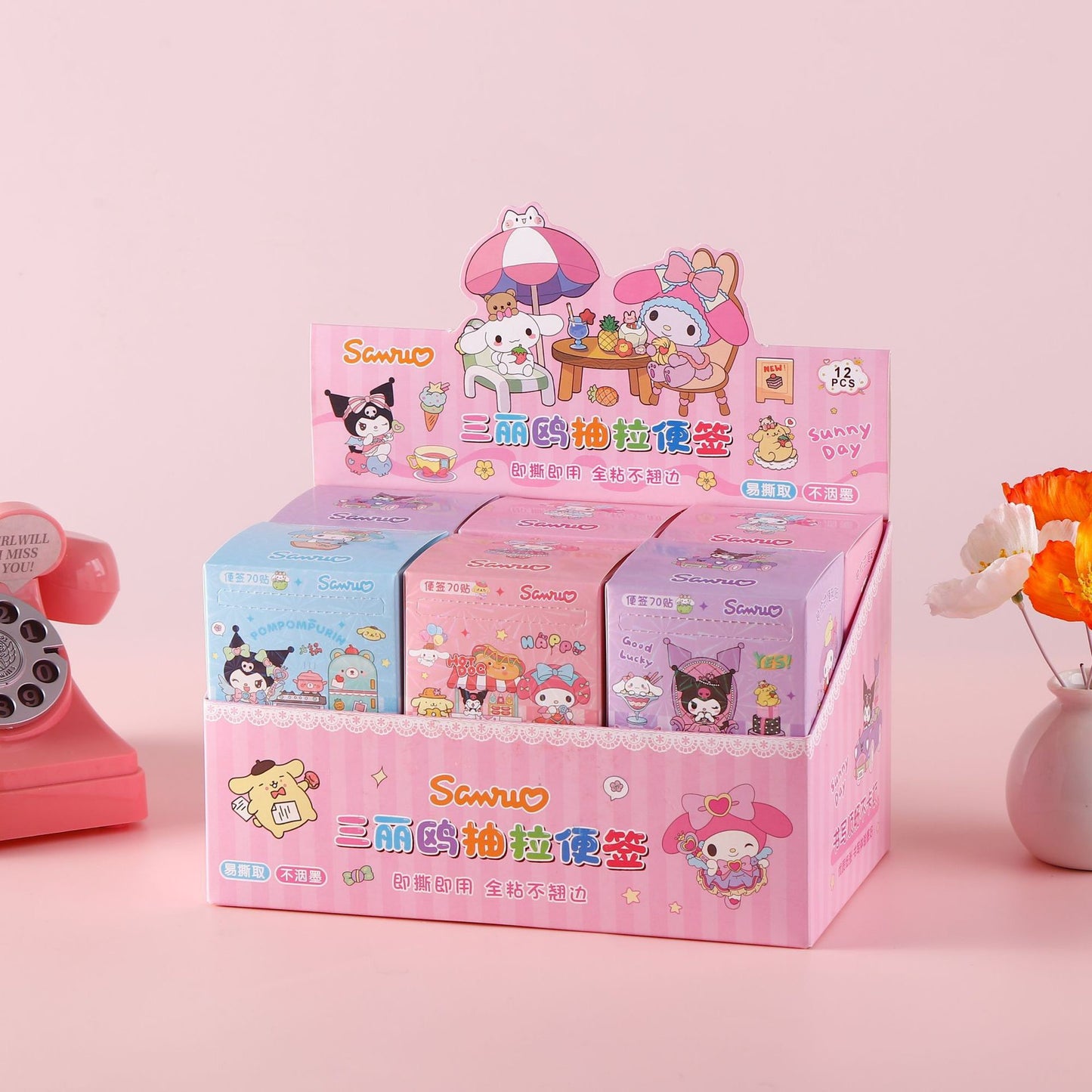 Sanrio and Labubu Note Sticker Roll