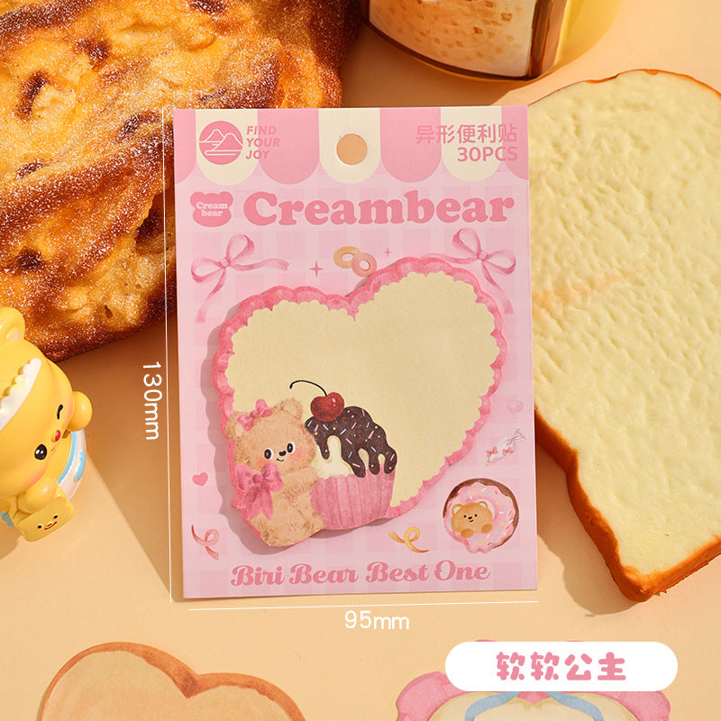 Cream Bear Sticky Notes