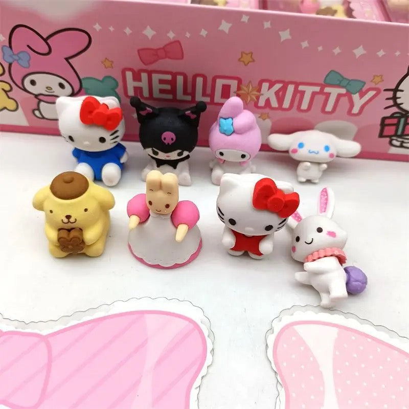 Sanrio Eraser Set Of (4pcs)
