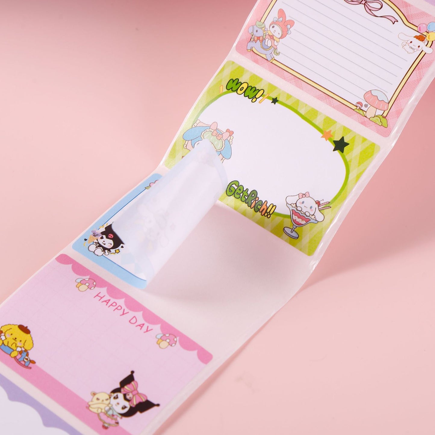 Sanrio and Labubu Note Sticker Roll