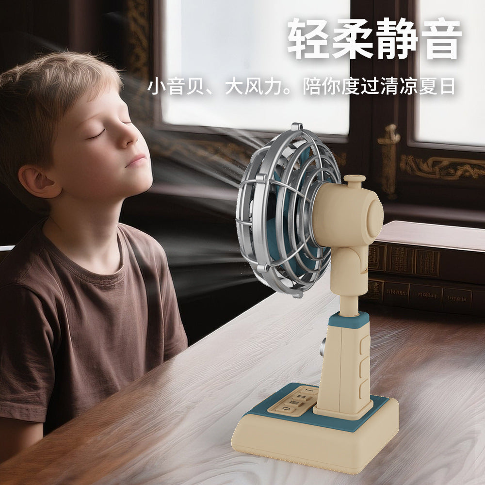 Retro Mini Table Fan