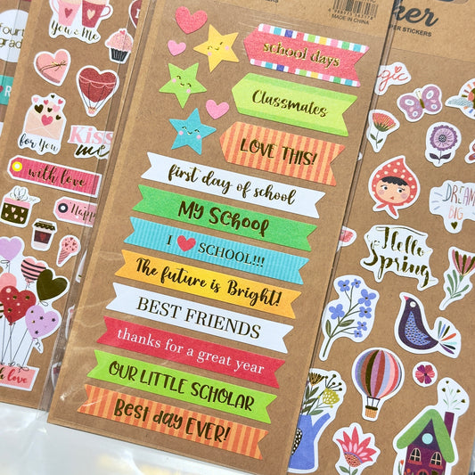 Kraft Deco Stickers