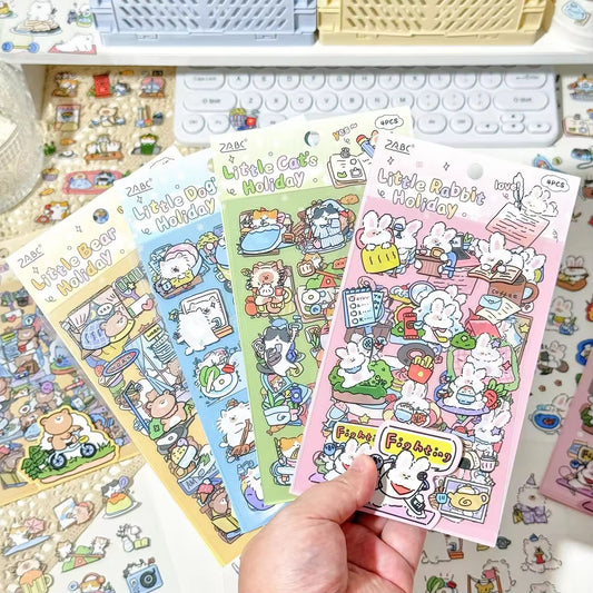 Doodle Animal Deco Sticker