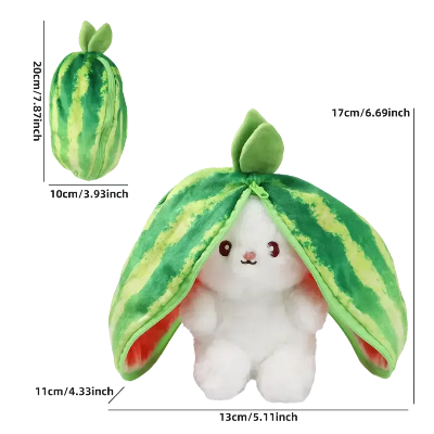 Watermelon Bunny Plush Toy