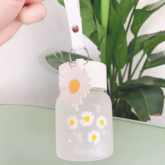 Daisy Mini Glass Bottle