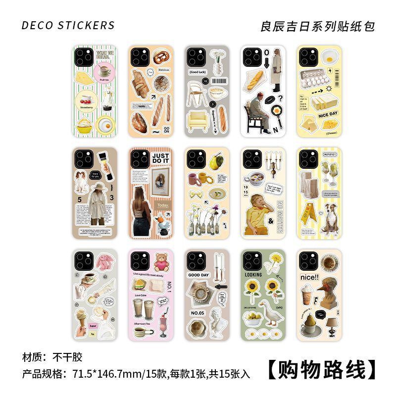 Phone Case Deco Journaling Stickers