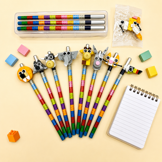 DIY Animal Puzzle Pencil Set