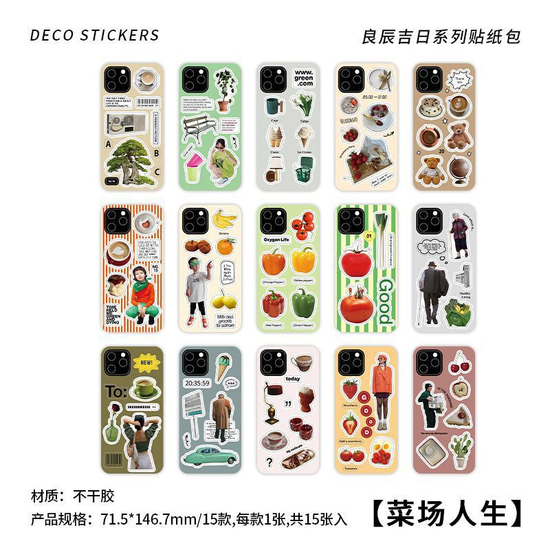 Phone Case Deco Journaling Stickers
