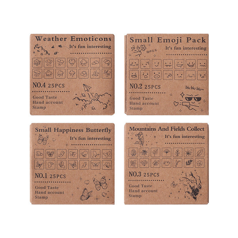 Mini Wooden Journaling Stamp