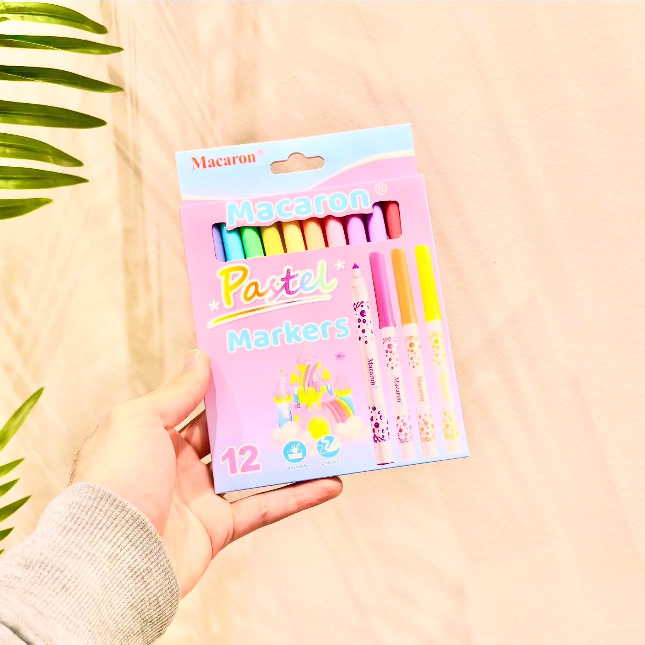 Macaron Pastel Marker 12pcs Set
