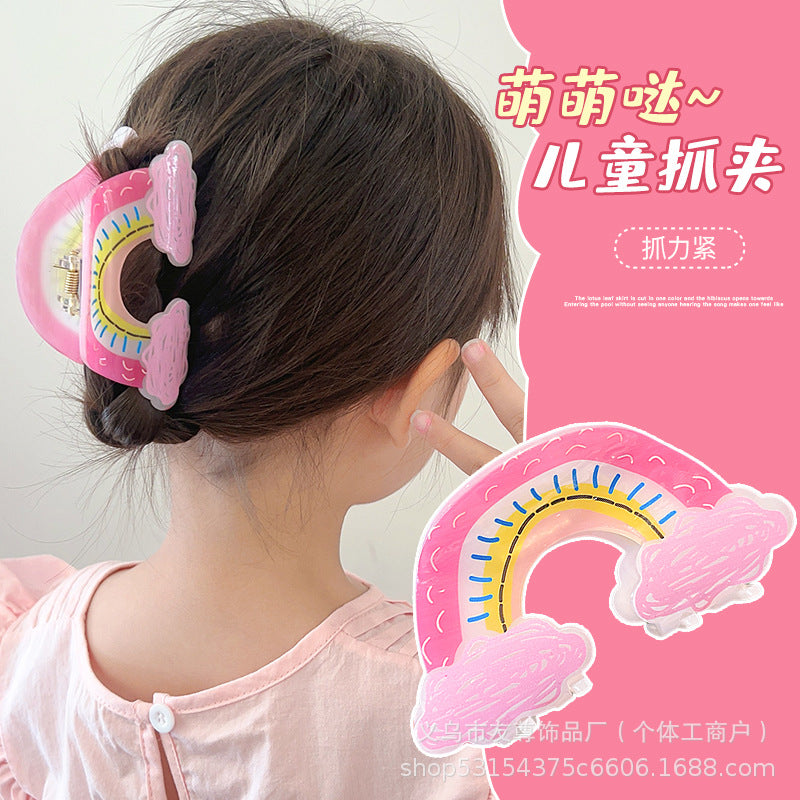 Mini Rainbow Claw Clip