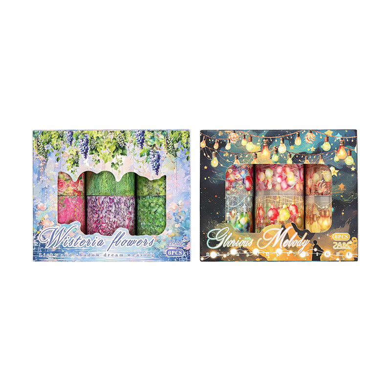 Weaving Light and Darkness Journaling Sticker Roll (6roll Box)