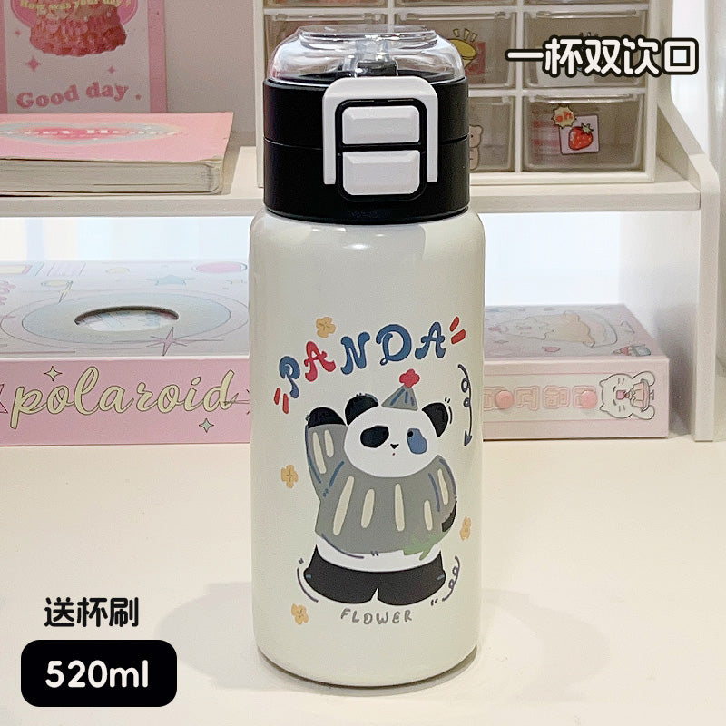 Doodle Panda Insulated Bottle